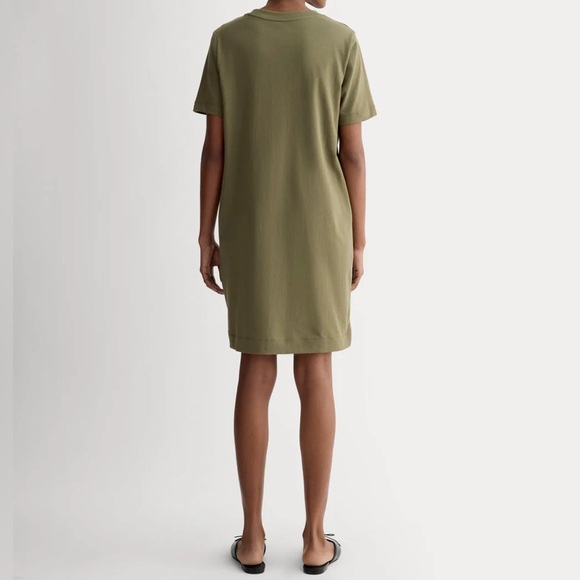 Everlane Women Olive Green T-Shirt Dress Size S - Picture 2 of 7